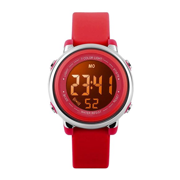 Red Kids Digital Sport Waterproof Watch